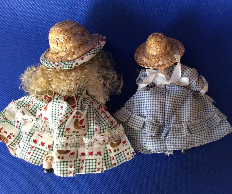 Two Small Full Porcelain Body Dolls