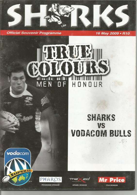 Collectable Sharks True Colours Rugby Programmes x 4 in Mint condition