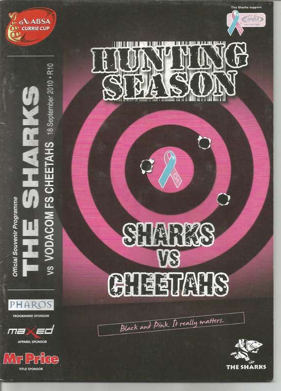 Collectable Sharks - Hunting Season - Rugby Programmes x 5 in Mint Condition