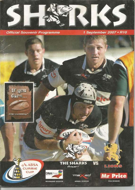 Collectable Sharks Rugby Mint condition Programmes x 4