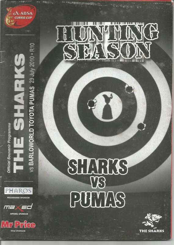 Collectable Sharks - Hunting Season - Rugby Programmes x 5 in Mint Condition