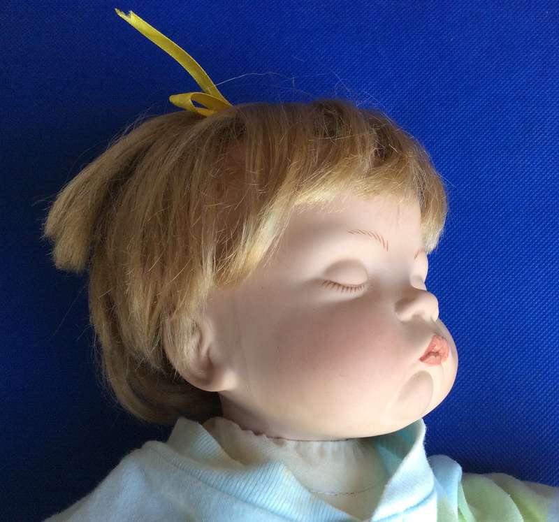 Sleeping Baby Porcelain Doll