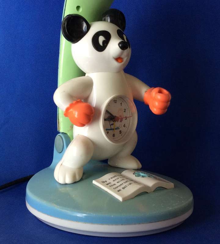 Childrens Panda Reading Light and Alarm Clock