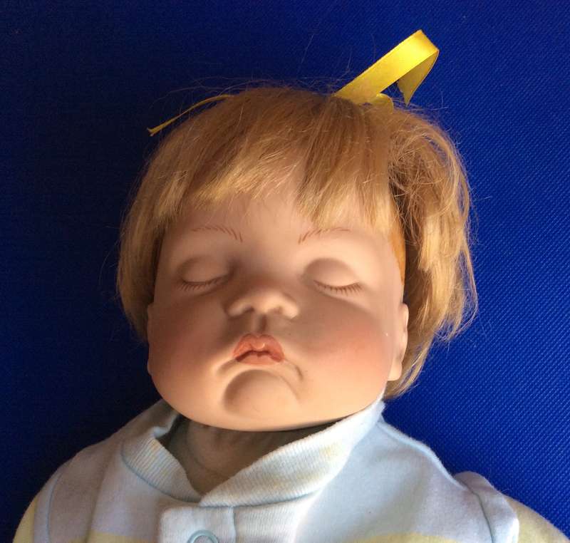 Sleeping Baby Porcelain Doll