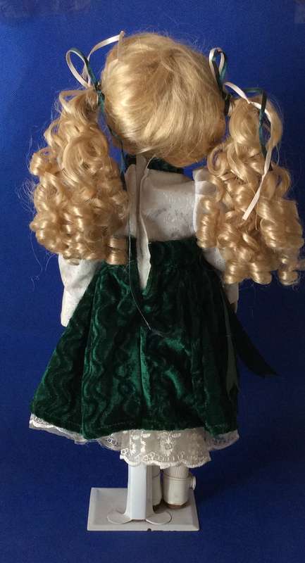 Porcelain Display Doll on Stand