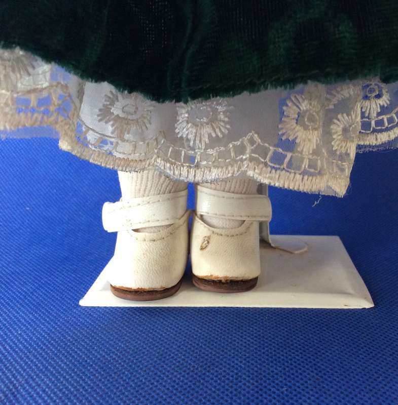 Porcelain Display Doll on Stand