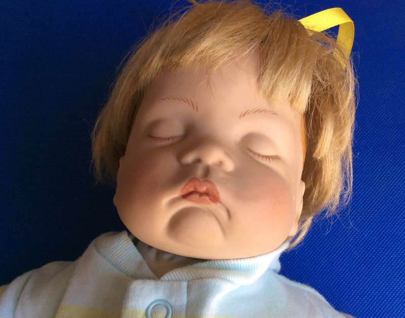 Sleeping Baby Porcelain Doll