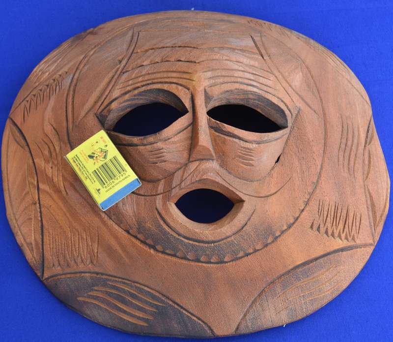Hand Carved West African Circular Mask