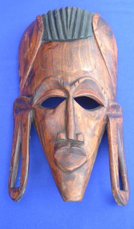 Vintage African, Kenya Wooden Hand Crafted Tribal Face Mask