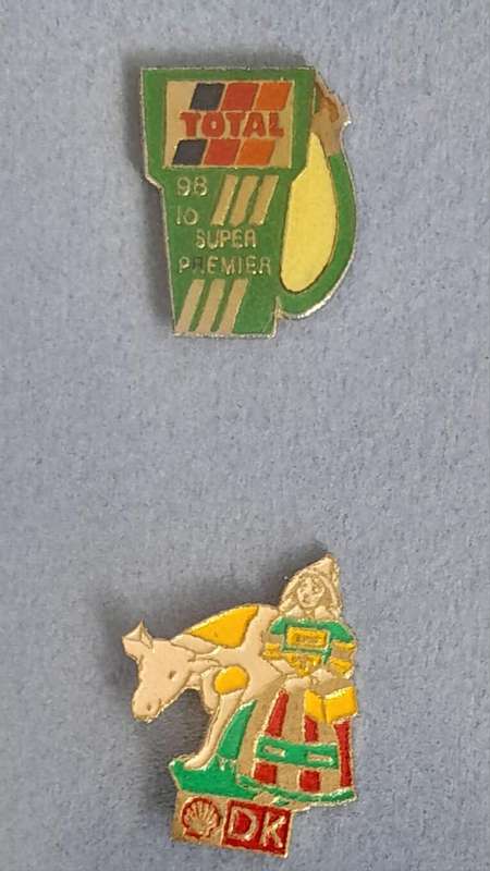 Vintage Assorted Collectable Enamel Lapel Pins 12 Pieces  - Framed