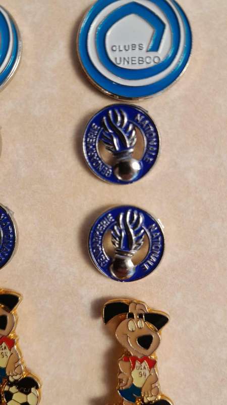 Vintage Assorted Collectable Enamel Lapel Pins 36 Pieces  - Framed