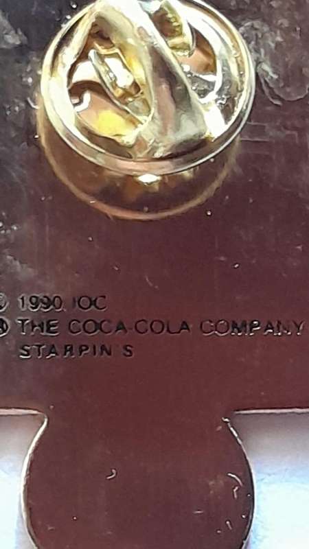 Coca-Cola Commemorative Lapel Pin - Berlin 1936 Olympiad Games c1990's
