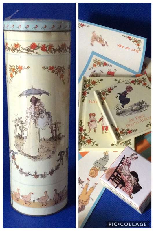 Vintage Kate Greenaway's Nursery Rhyme Baby Keepsake Capsule