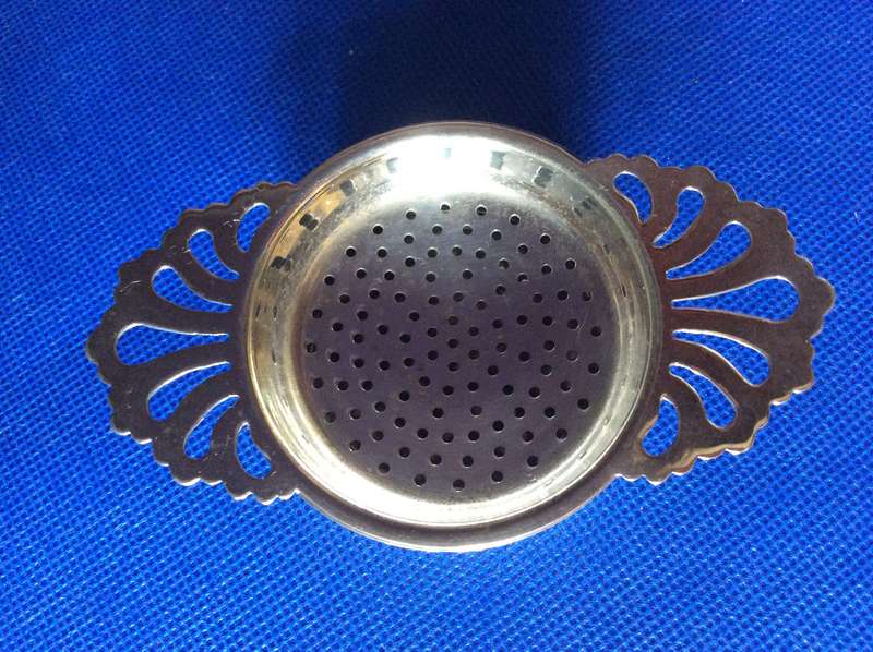 Vintage Carlton Ware Covered Sugar Bowl, Sterling Porcelain Toast Rack and SP Tea Strainer