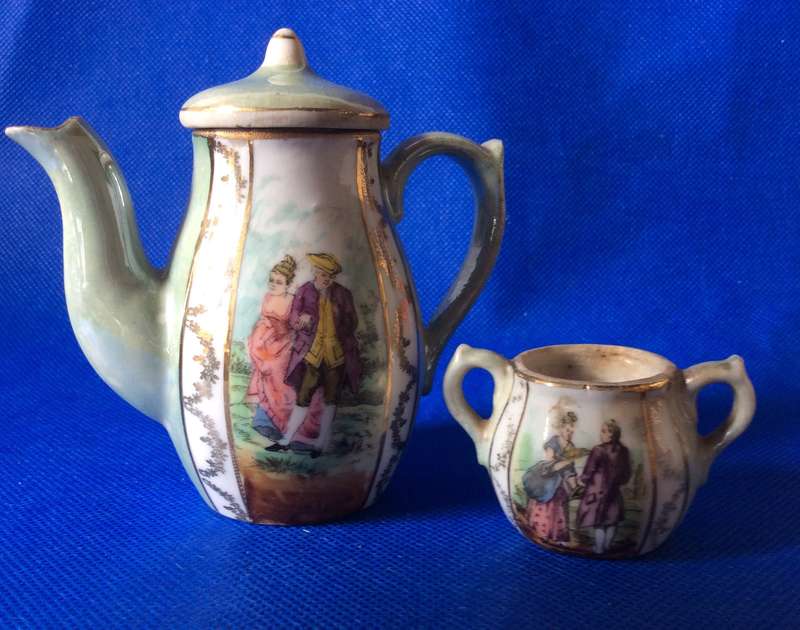 Selection of Assorted Limoges Style Miniatures - 9 Pieces