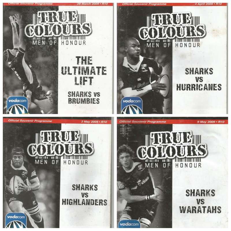 Collectable Sharks - True Colours - programmes x 4