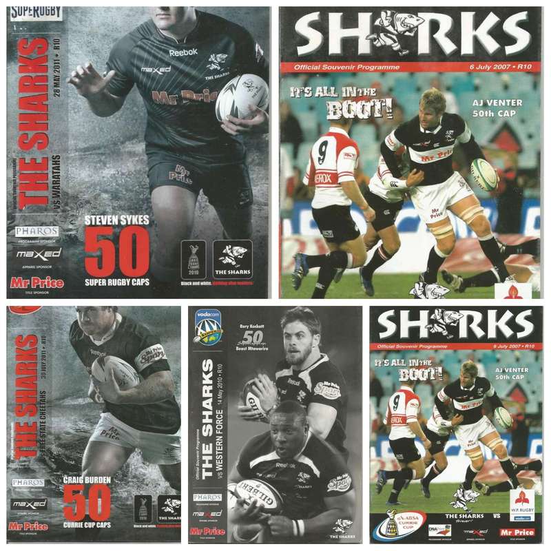 Collectable Sharks Rugby Programmes  - Fifty Caps - in Mint Condition