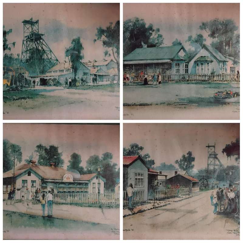 Philip Bawcombe Water Colour x 4 Framed