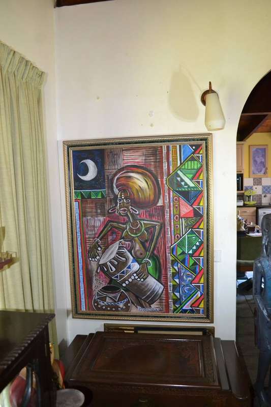 Large Original  Painting - Vibrant Ethnic Design  Signed Masizwane