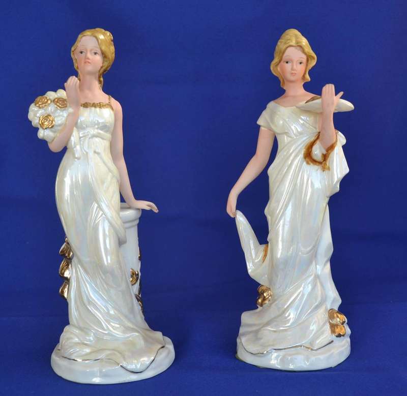 Pair of Vintage Porcelain Figurines