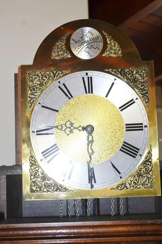 Magnificent Large  Vintage Weight Driven Grandfather Clock
