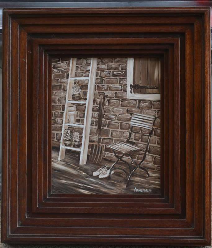 Original Oil on Board Painting Signed Andrien