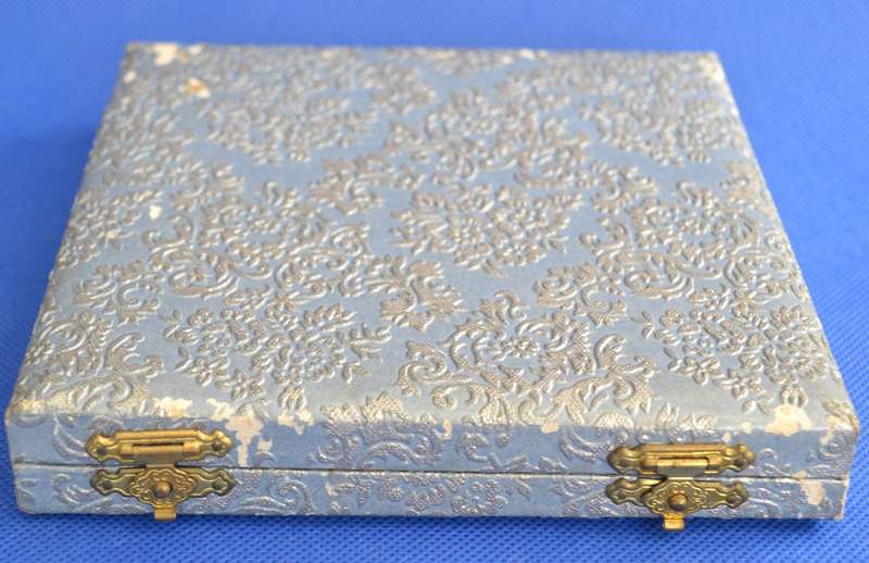 Set of 6 Angora Silver Plate Cake Forks in Presentation Box