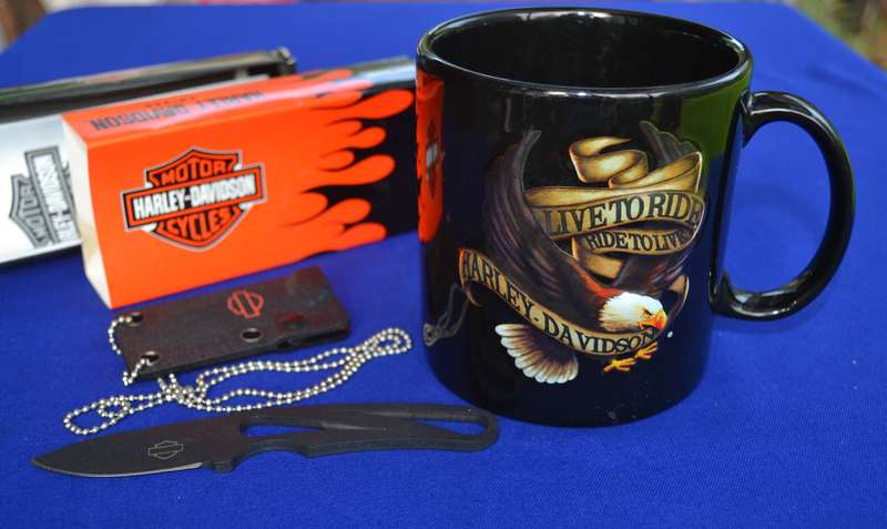 Harley Davidson Pocket Knife and  Branded  Coffee Mug