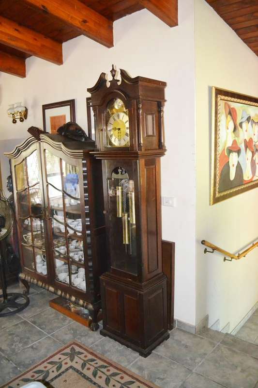 Magnificent Large  Vintage Weight Driven Grandfather Clock