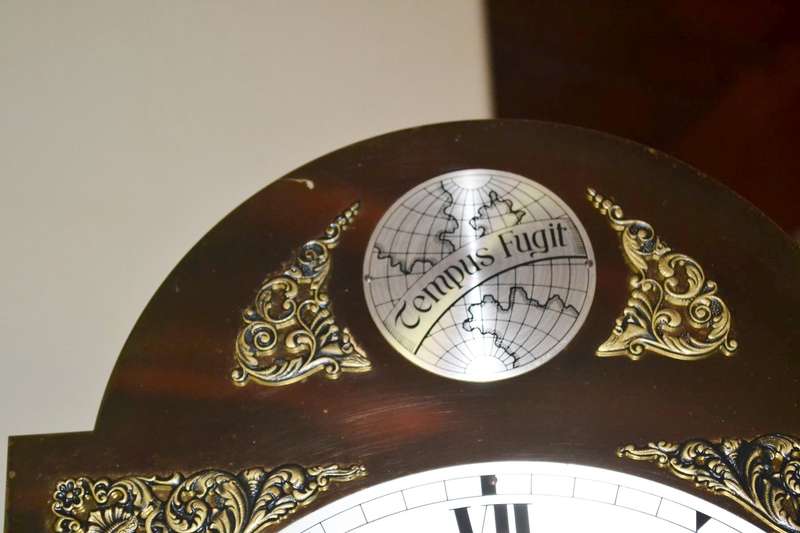 Magnificent Large  Vintage Weight Driven Grandfather Clock