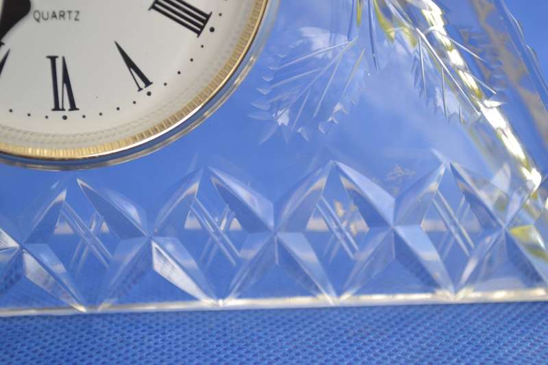 1980,s Vintage Crystal Pyramid Quartz Clock