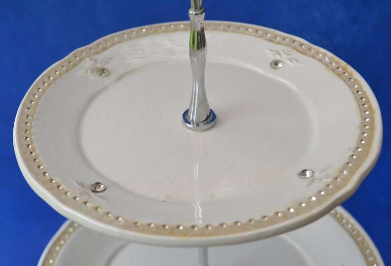 Vintage 3 Tier Porcelain Cake Stand