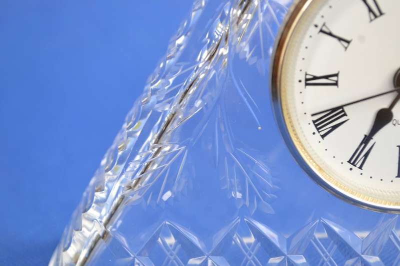1980,s Vintage Crystal Pyramid Quartz Clock