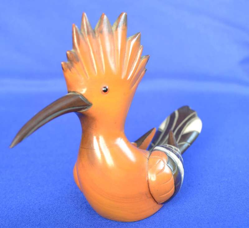 Knysna African Carvers  Hand Carved and Hand Pained Hoopoe