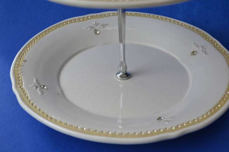 Vintage 3 Tier Porcelain Cake Stand