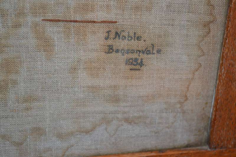 True Vintage Victorian Style French Oak Barley Twist Fire Screen with Needlework Image