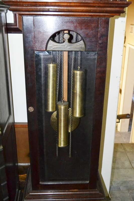 Magnificent Large  Vintage Weight Driven Grandfather Clock