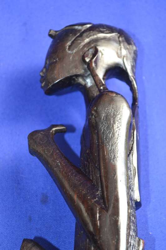 Pair of Vintage Ebony Hand Carved African Figures