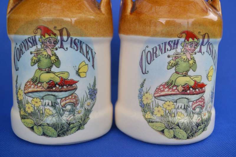 Vintage Presingoll Cornish Pottery ~ Cornish Piskey Items - Three Pieces