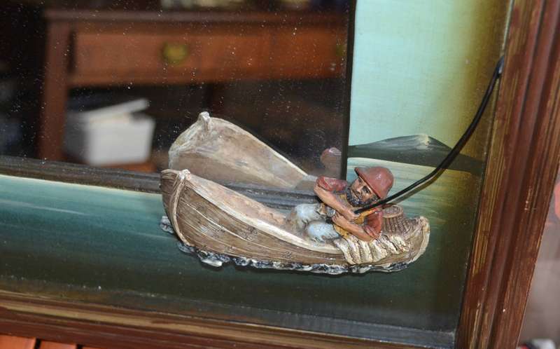 Vintage 3D Fly Fishing Mirror