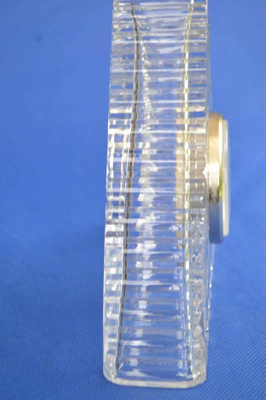 1980,s Vintage Crystal Pyramid Quartz Clock