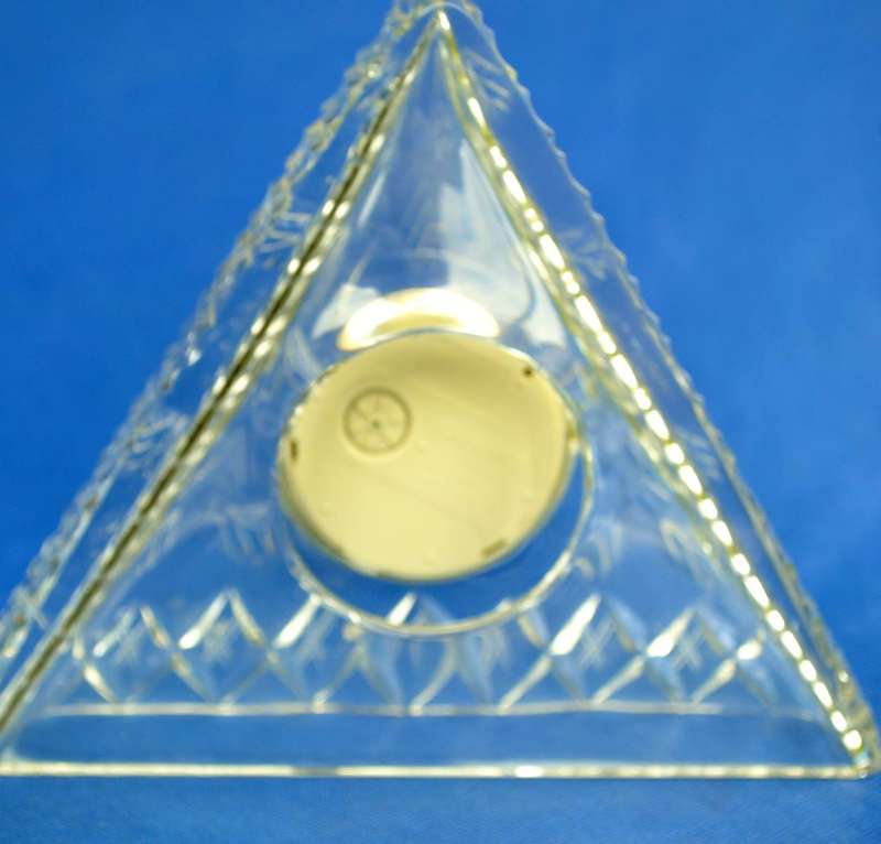 1980,s Vintage Crystal Pyramid Quartz Clock