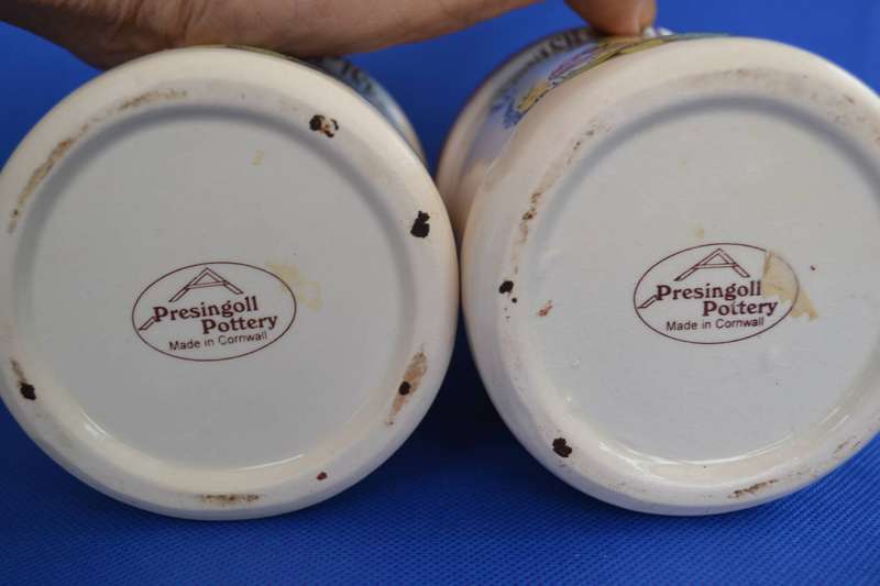 Vintage Presingoll Cornish Pottery ~ Cornish Piskey Items - Three Pieces