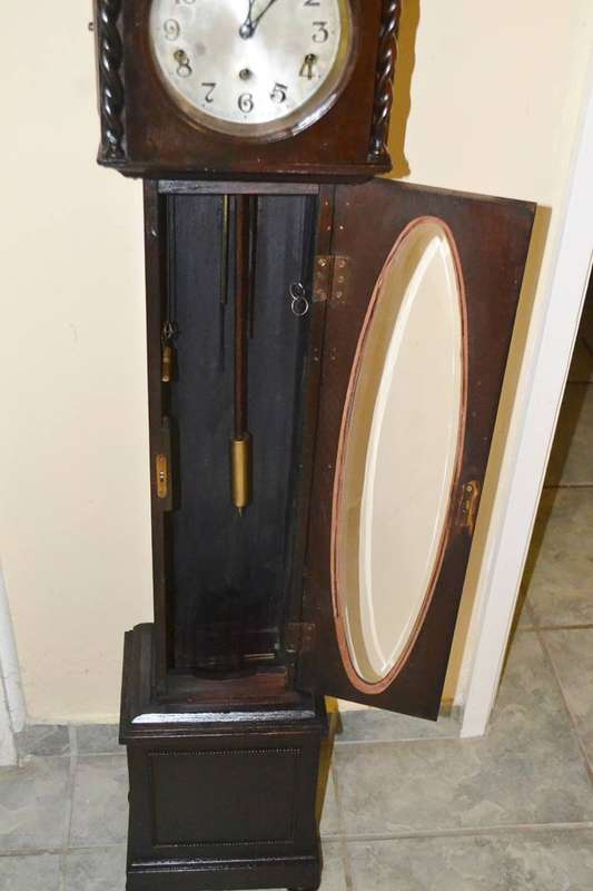 Vintage Edwardian Style Long Case Granddaughter clock
