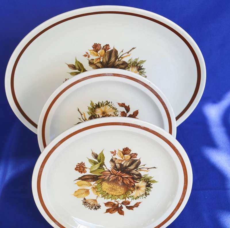 Midwinter Pottery Items in the October Pattern - 6 Pieces