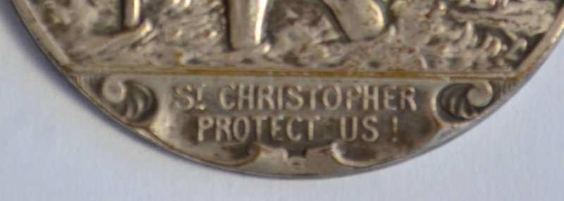 Vintage Saint Christopher Vespa Scooter Safe Travel Emblem