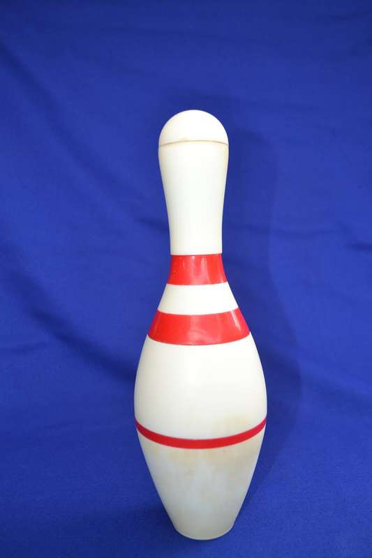 True Vintage Bowling Pin Cigarette Dispenser and Lighter c1950's