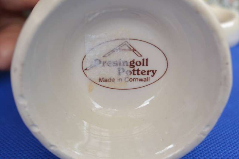 Vintage Presingoll Cornish Pottery ~ Cornish Piskey Items - Three Pieces
