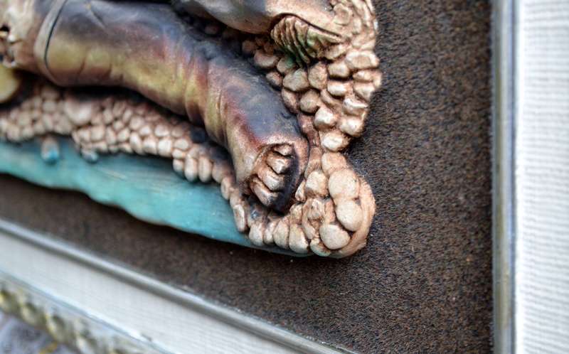 Moulded 3D Wall Art in Frame