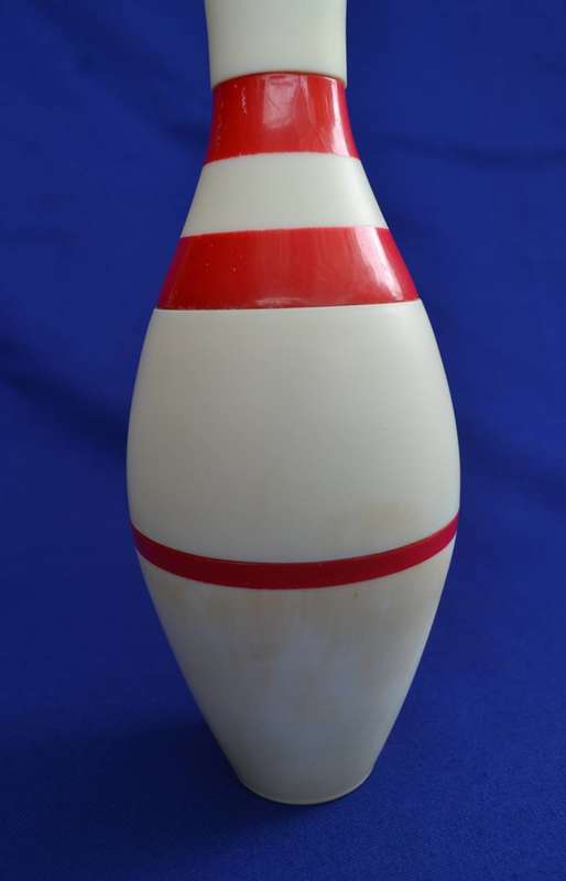 True Vintage Bowling Pin Cigarette Dispenser and Lighter c1950's